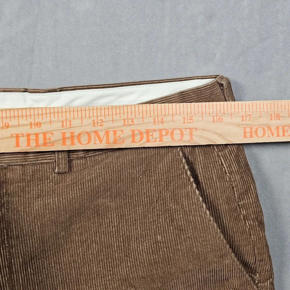 Lauren Ralph Lauren Corduroy Pants Mens 33x30 Brown Straight Leg Cotton Trousers